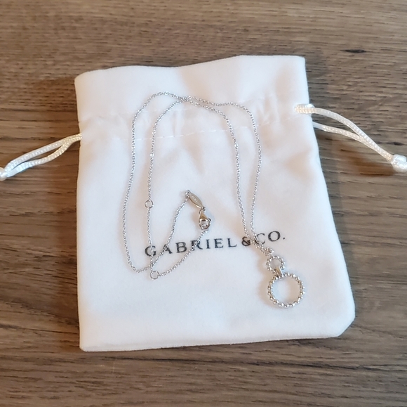 Gabriel & Co. Sterling Silver Bujukan Bead Circles Pendant Necklace - Picture 2 of 4